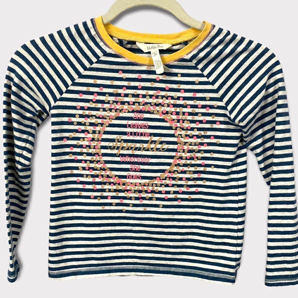 Matilda Jane Striped Sparkle Glitter Top